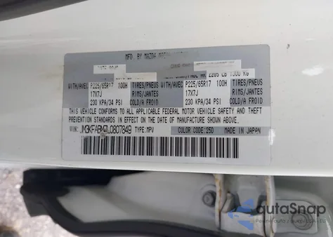 2020 Mazda Cx-5 Sport from USA, damaged, VIN JM3KFABM7L0807849